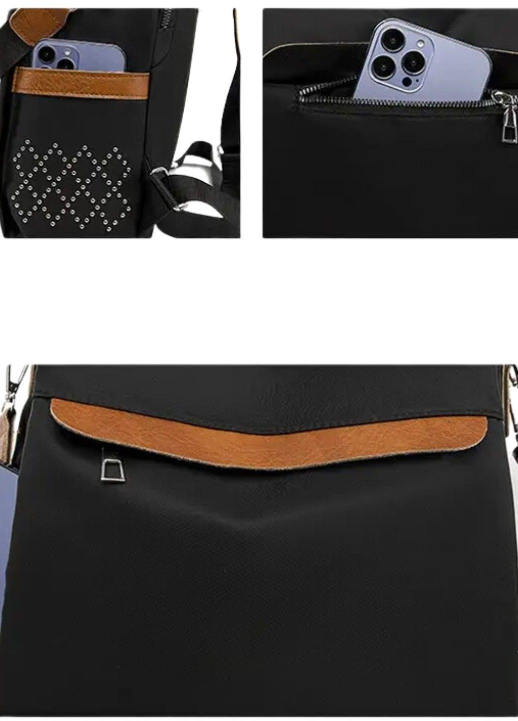 Стильный городской женский рюкзак-сумка Dark Style No Brand (283608393)