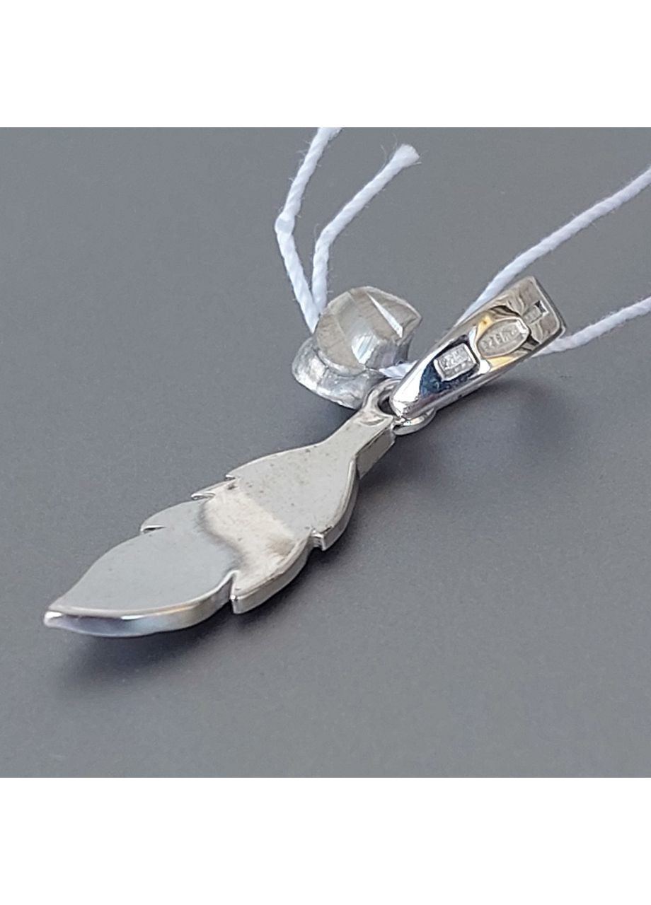 Кулон Перо серебро с золотой накладкой No Brand (355921980)