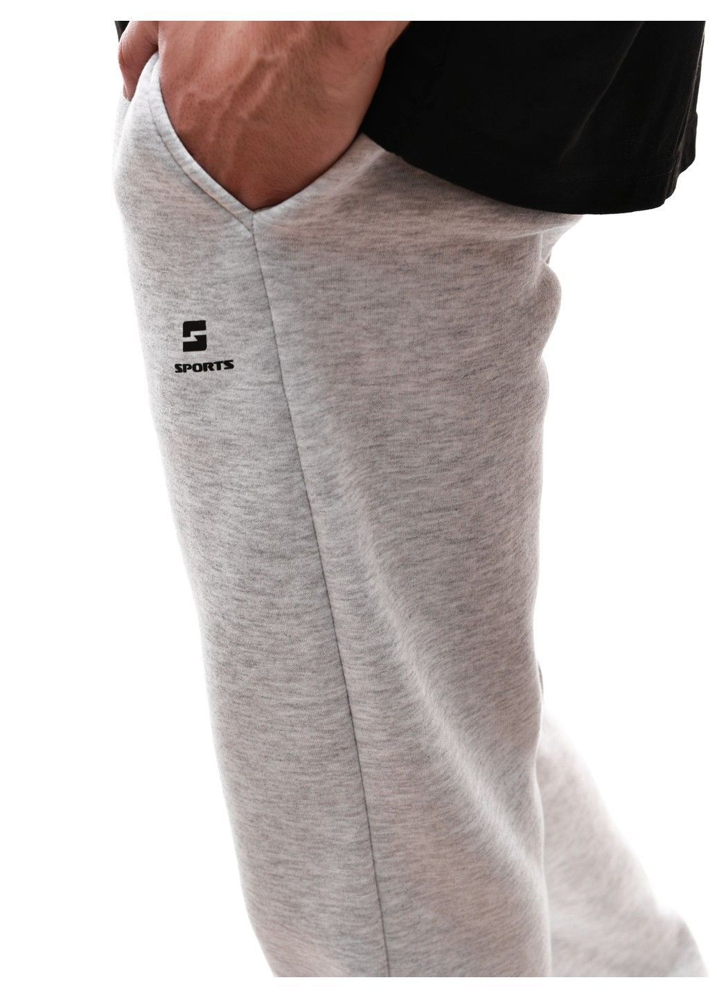 Серые зимние брюки No Brand