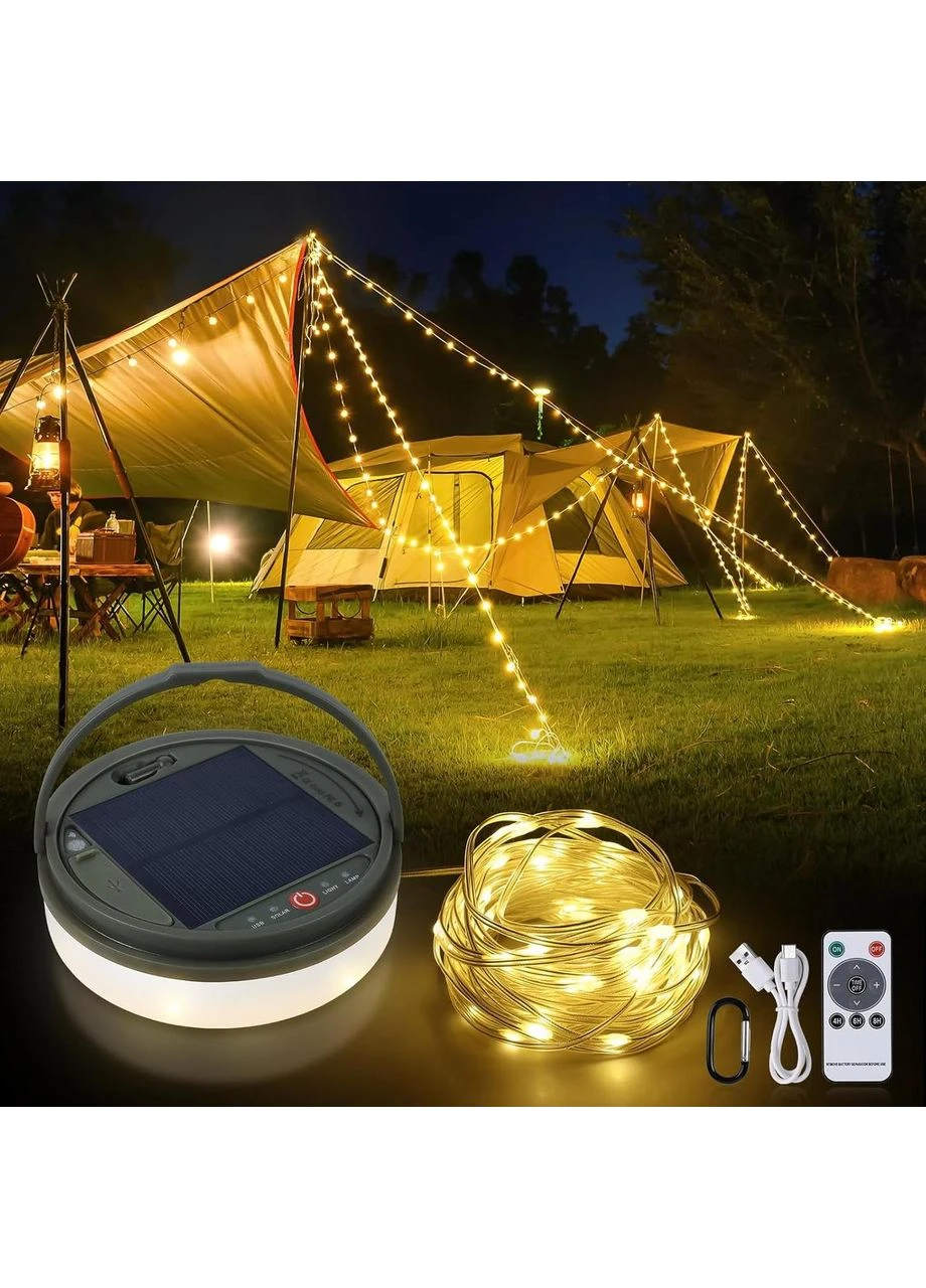 SMY Lighting 4 в 1 Солнечная кемпинговая гирлянда, сверхдлинная гирлянда 42,6 фута со 160 светодиодами, Amazon, Германия No Brand (390783676)