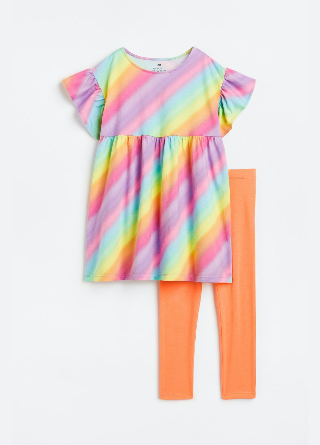 Комбинированный летний комплект из 2 предметов платье и леггинсы H&M