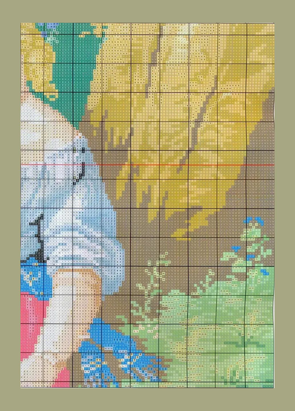 Набір для вишивання за нанесеною на канву схемою "Shepherd girl". AIDA 14CT printed 59*71 см Joy Sunday (313613640)