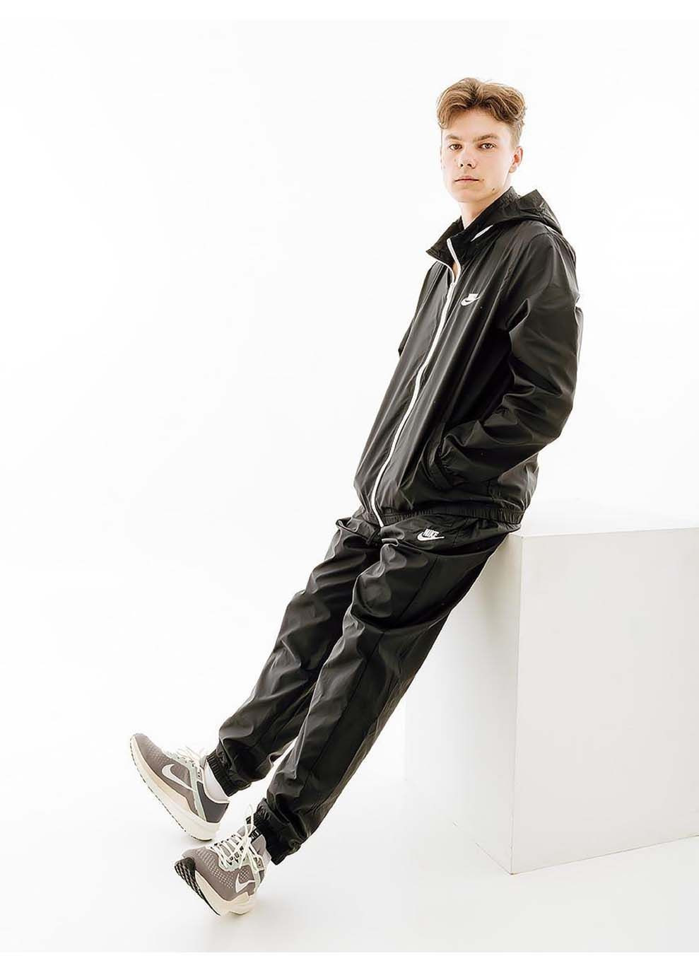 Чоловічий Спортивний костюм M CLUB LND WVN TRK SUIT Чорний Nike (367595042)