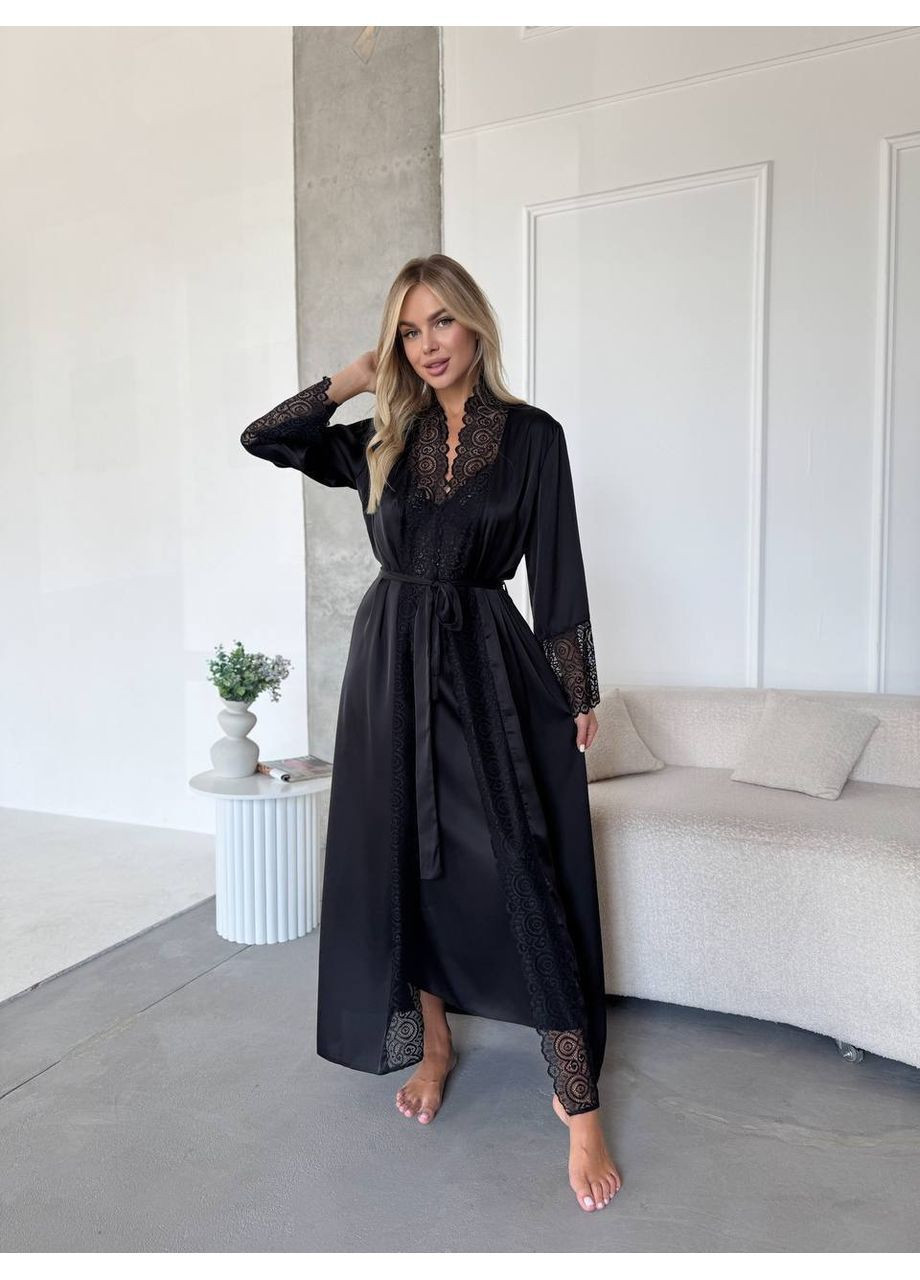 Жіночій халат+нічна сорочка Гермес (365629795)