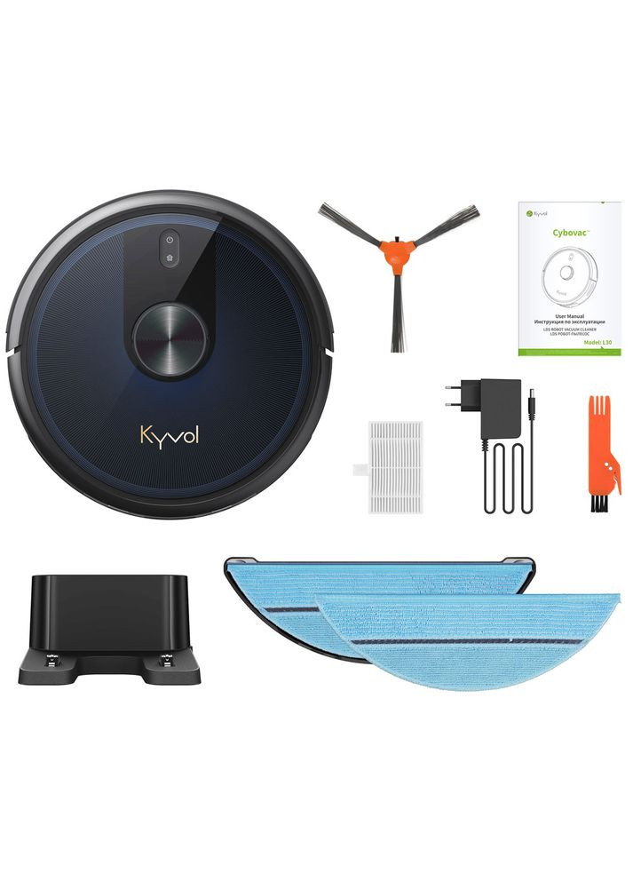Робот пилосос Cybovac L30 Lidar/210ml+210ml/2600 mA/2500 pa/Google Assistant,Amazon Alexa Kyvol (314832436)