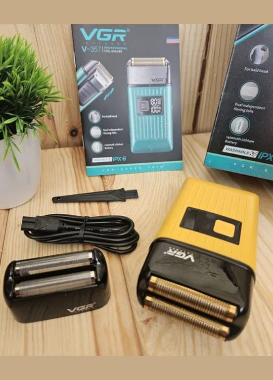 Електробритва з акумулятором з шейвером та триммером для бороди та вусів (2390000030) VGR V‑357 (342392588)