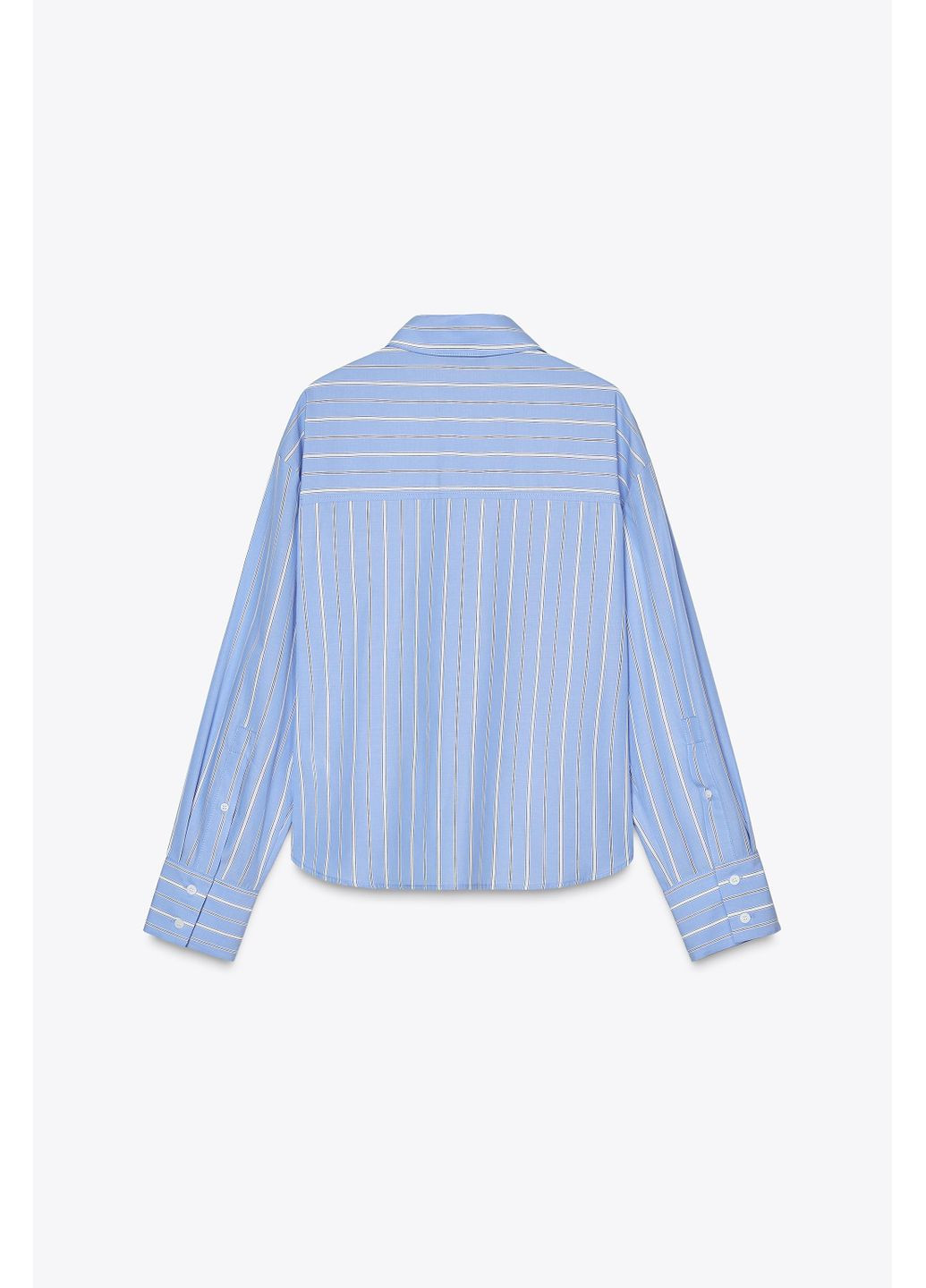 Смугаста поплінова сорочка Zara (353492294)