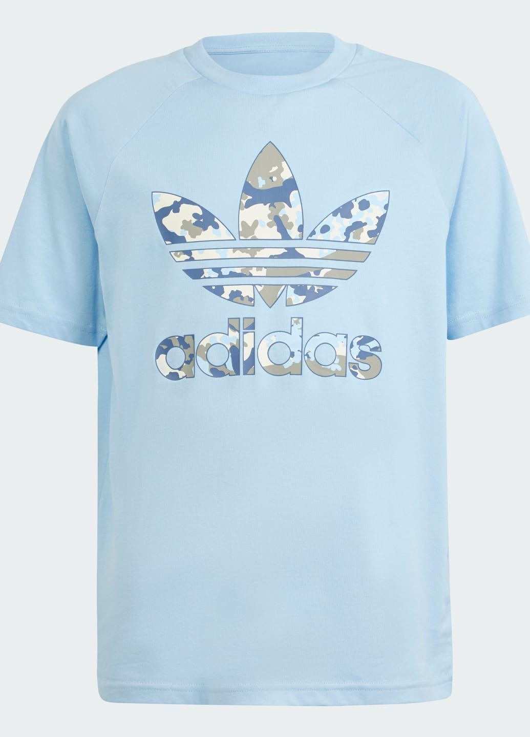 Синяя демисезонная футболка camo adidas