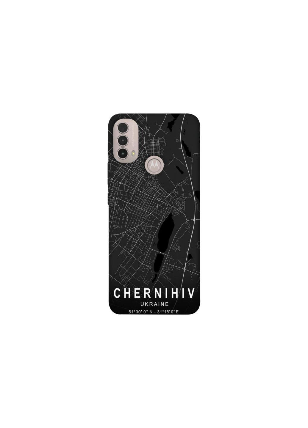 Чохол на Motorola Moto E40 Chernihiv map Frontalka (365307284)