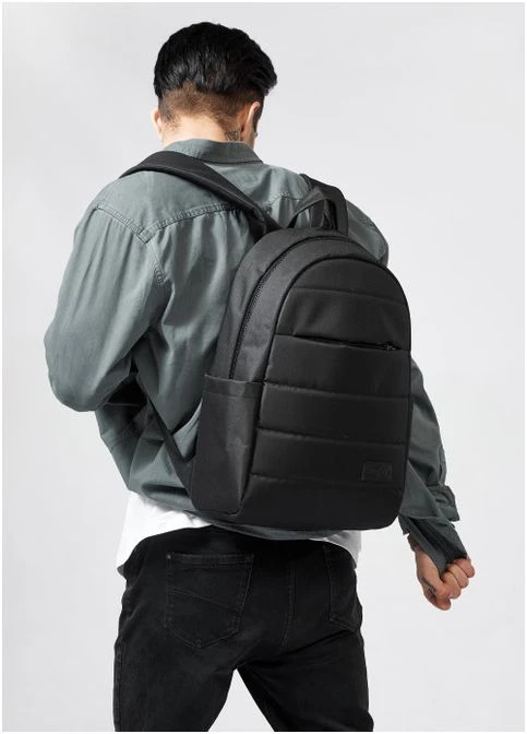 Рюкзак чоловічий Zard Grip чорний тканевий 46х28x13см Sambag (399207439)