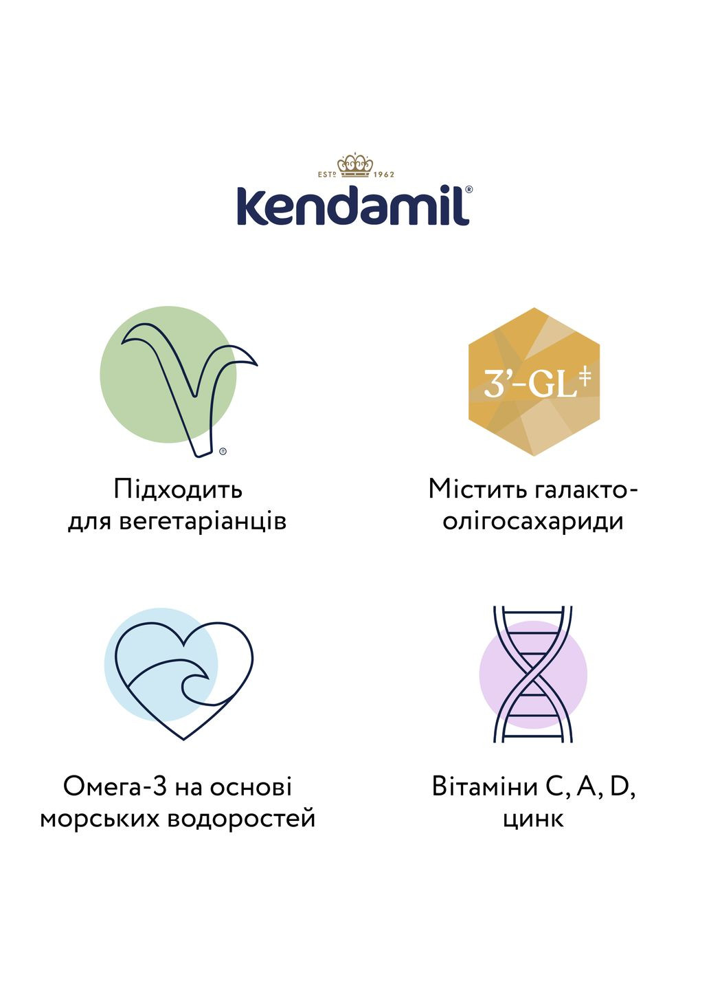 Суха молочна суміш Classic 1 для дітей 0-6 місяців, 800 г Kendamil 77000386 (339402353)