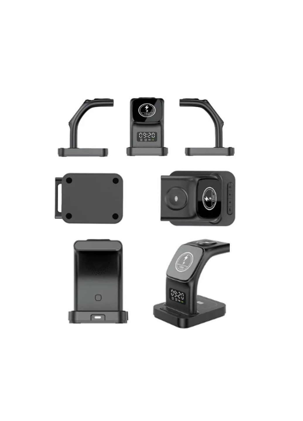 Бездротова Зарядна станція-годинник ET-WC37 15W Earldom (301087015)