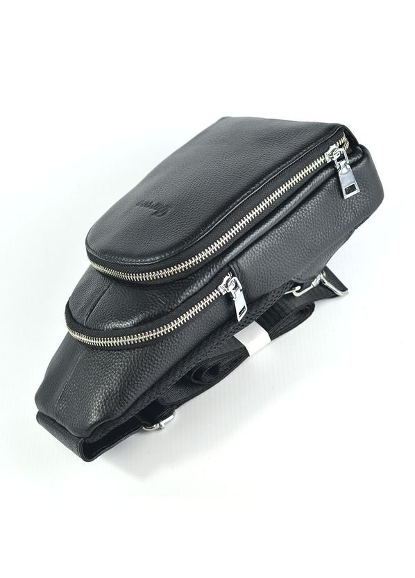 Мужской кожаный слинг сумка-рюкзак нагрудная на одно плечо No Brand (305834004)