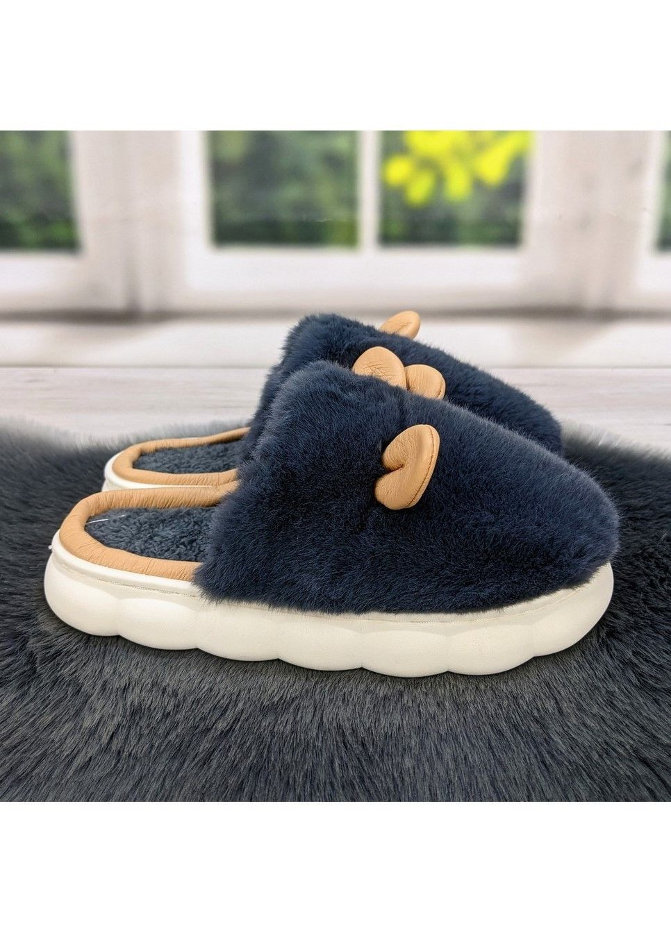 Тапочки домашні хутряні з вушками Fashion (311216640)