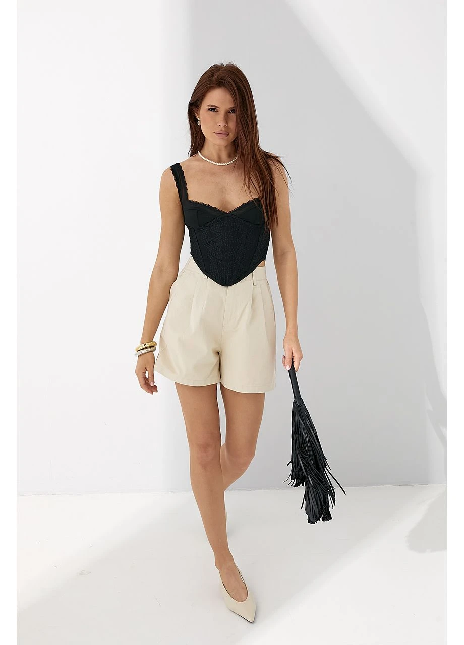 Изысканный корсет с кружевом Lurex (392887927)
