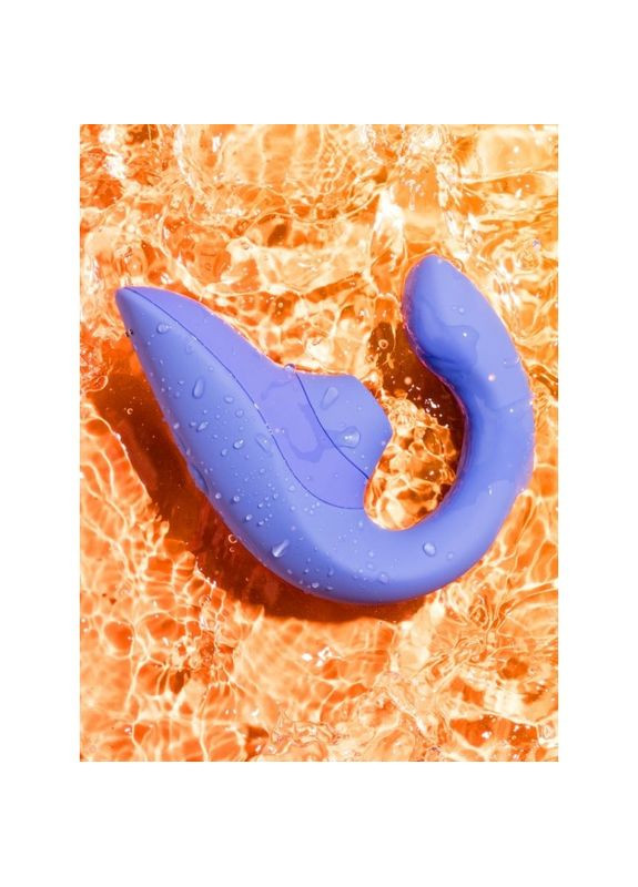 Вибратор-стимулятор двойной Blend Vibrant для точки G и клитора, синий Womanizer (331169634)