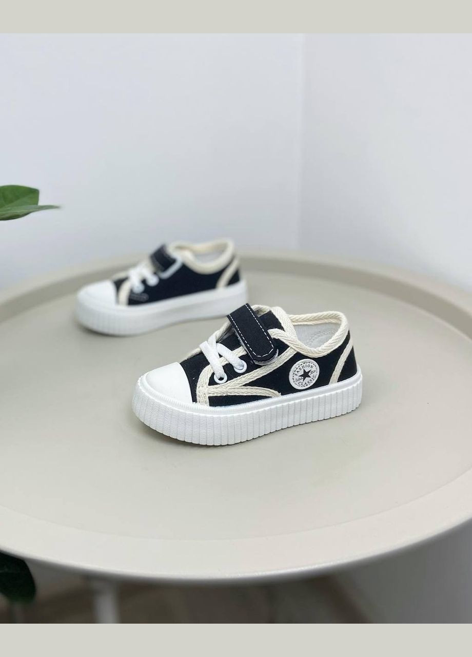 Чорні дитячі кросівки чорні 963 No Brand