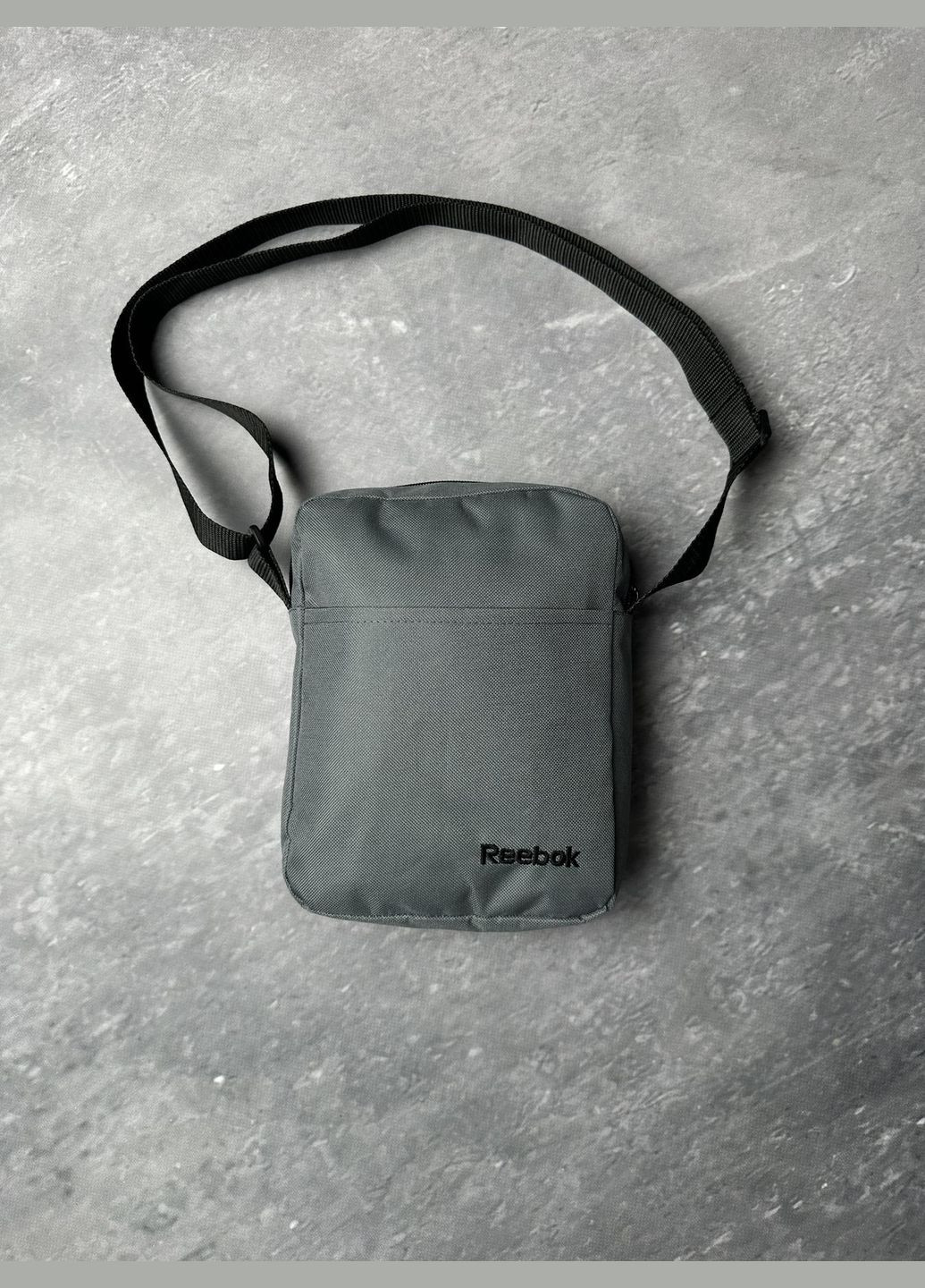 Барсетка сіра 600д чорне лого No Brand (329205750)