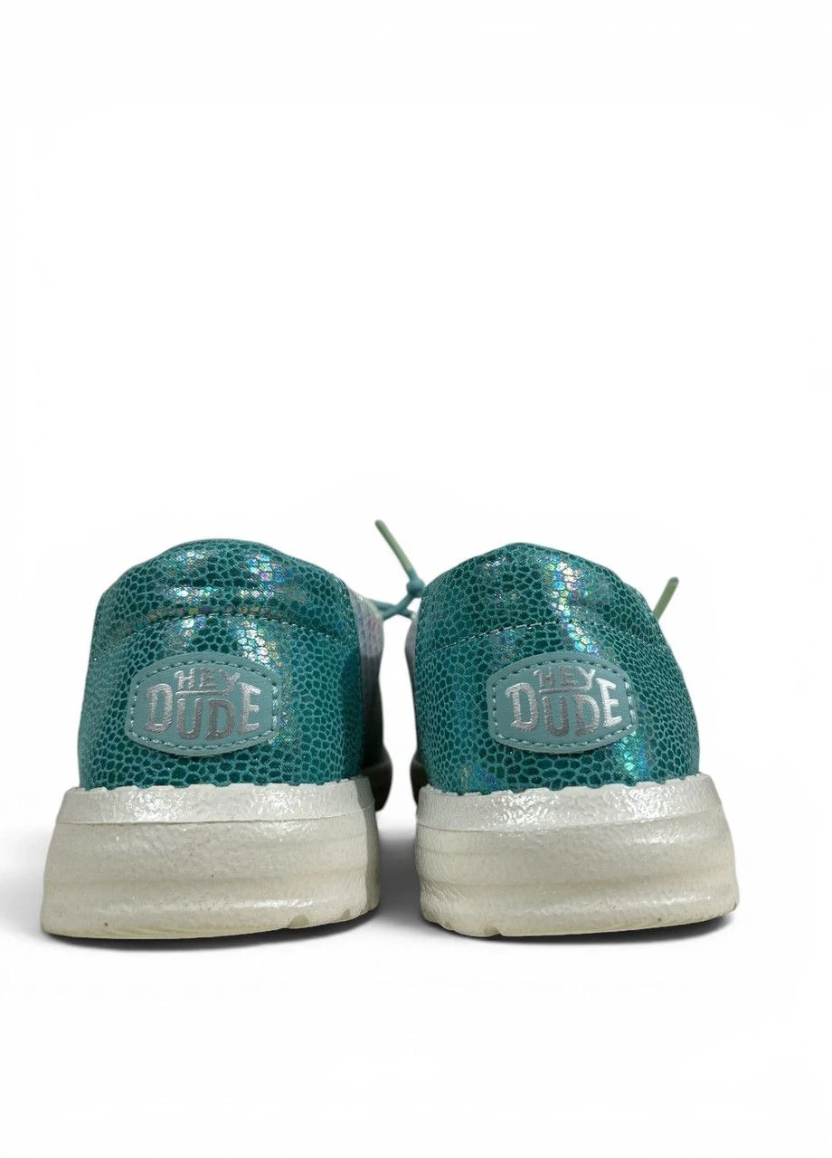 Бирюзовые мокасины wendy y mermaid shimmer (43280-4vk),, размер 37 (j4) 24 см Hey Dude
