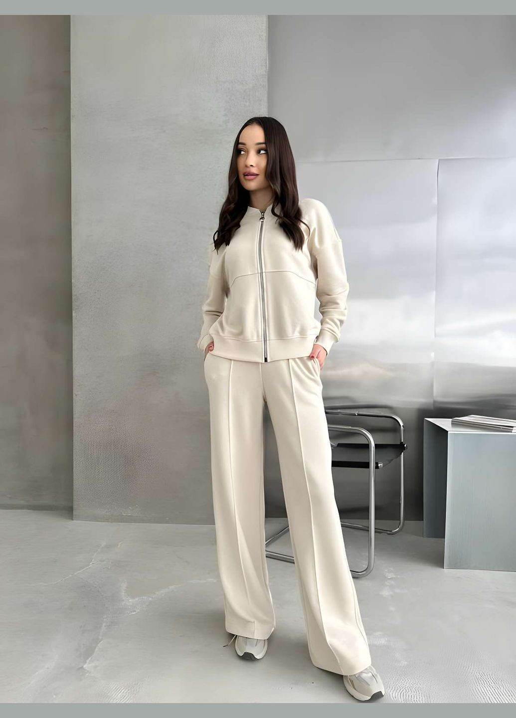 Женский спортивный костюм двойка брюки + бомбер, спортивный костюм... No Brand (331283638)