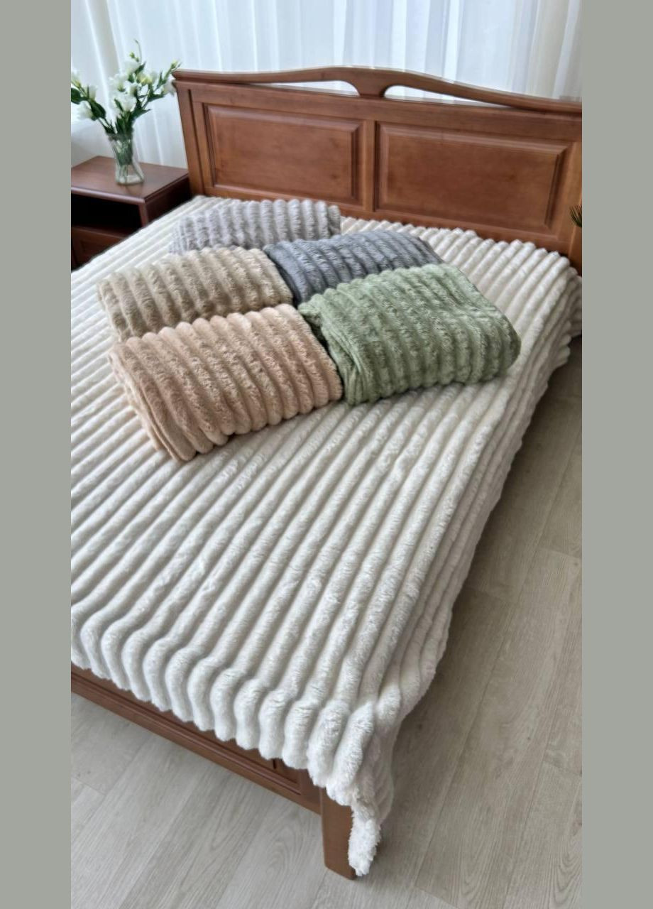 Теплый плед шарпей мягкий плюшевый Капучино (П4К-Mpled002-05) No Brand (306633087)