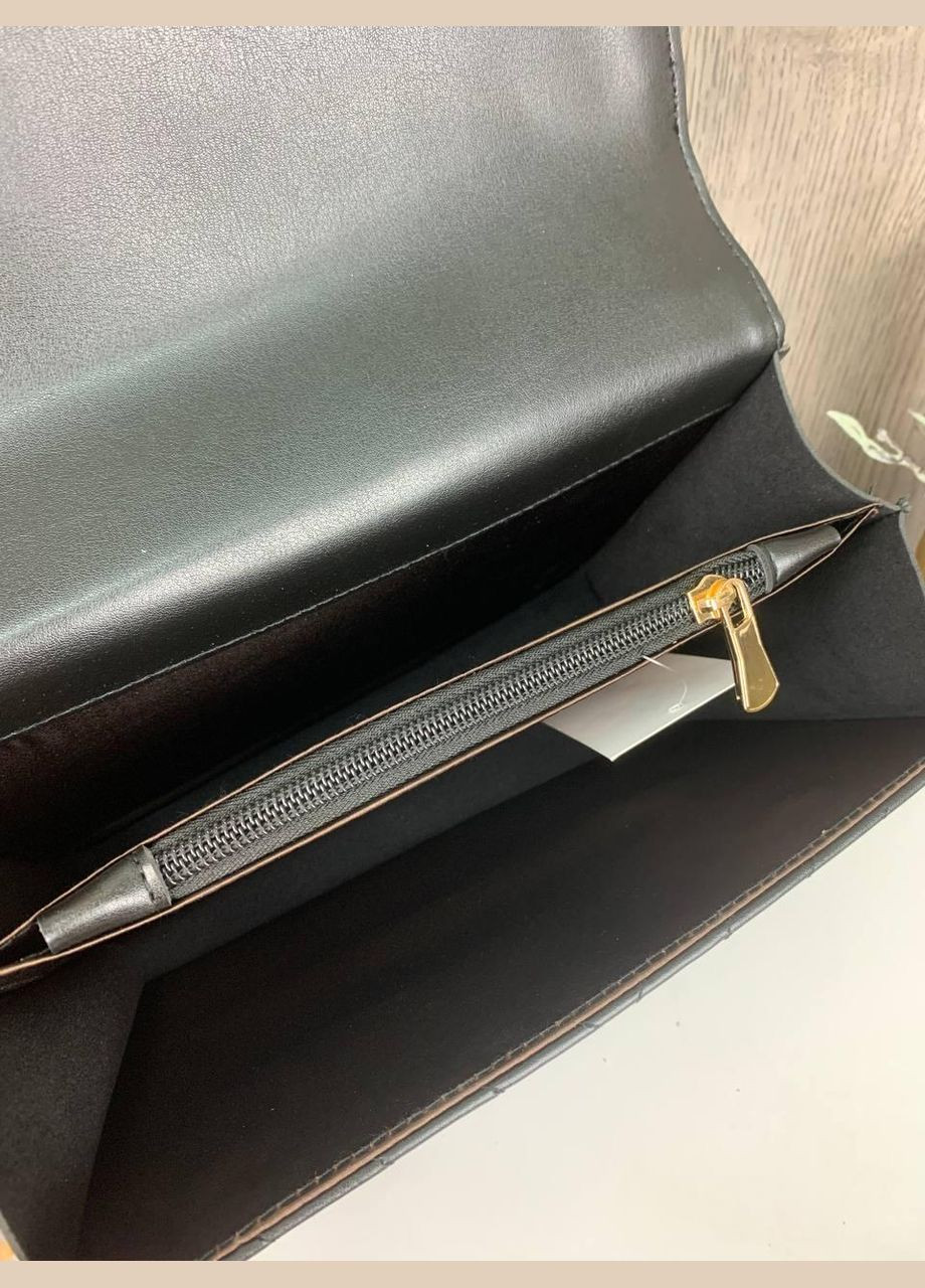 Стигана жіноча міні сумочка клатч на плече з пташками екокожа чорна (sku_1198) No Brand (330575755)