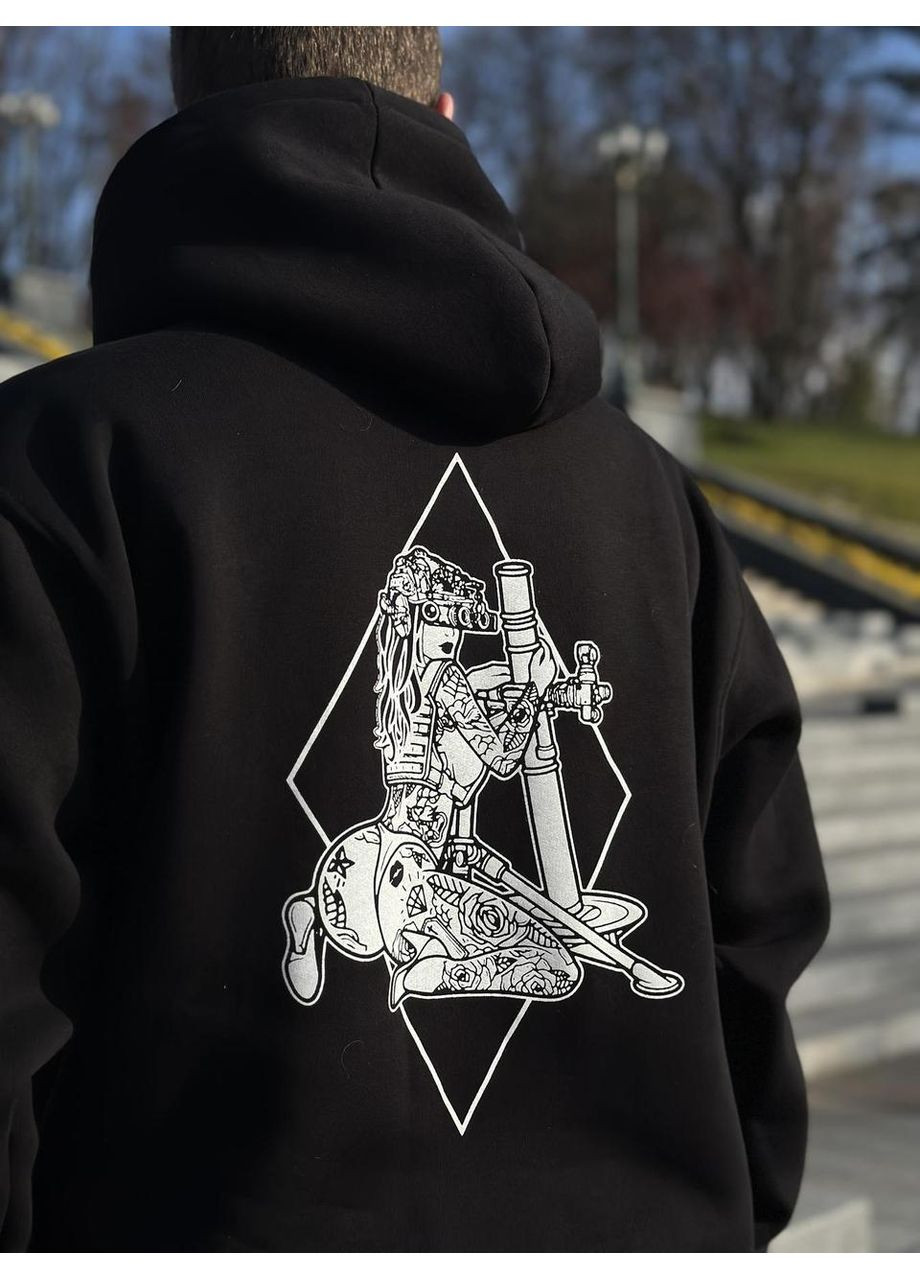 Худі мілітарі без флісу, унісекс, колір чорний, розміри XXL No Brand (370218068)