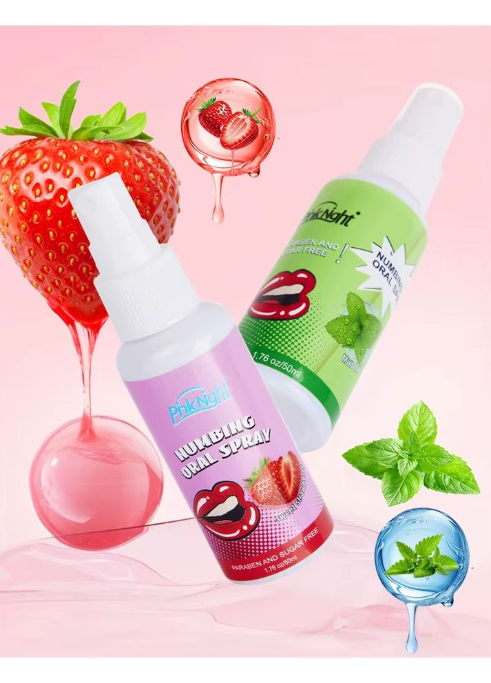Спрей для глубокого минета PinkNight Numbing Oral Spray 50 ml Pink (369369363)