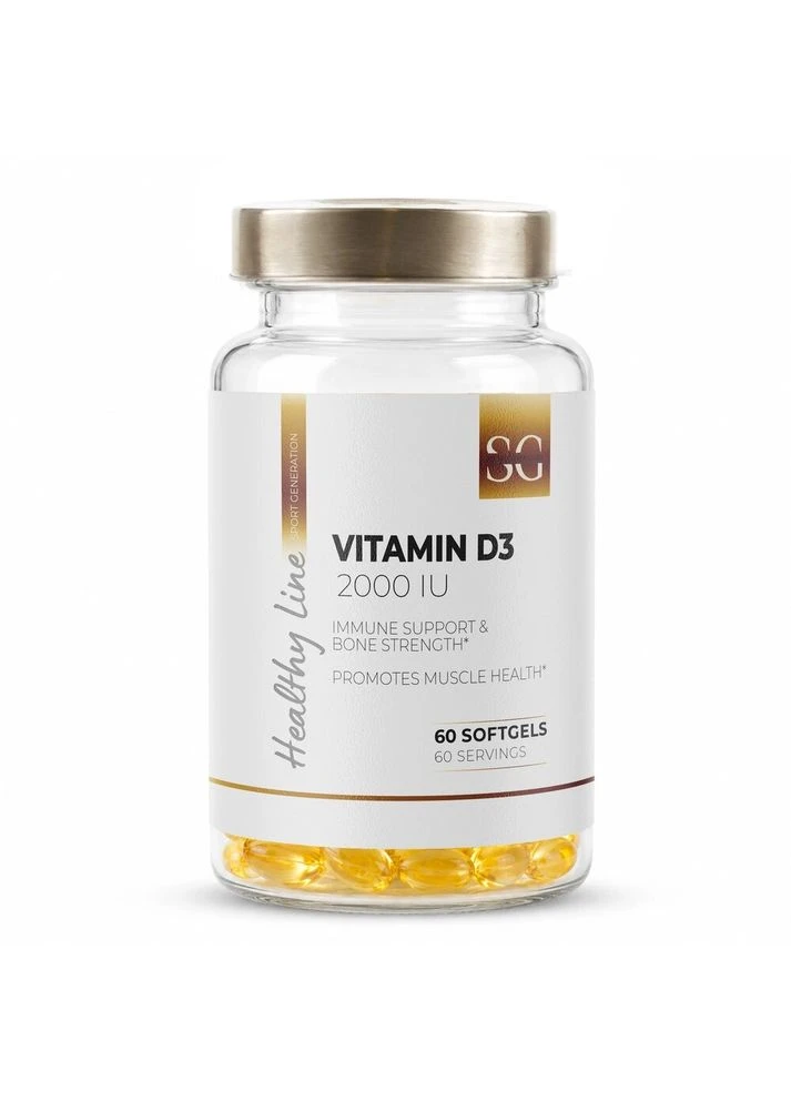 Витамин D3 Healthy Line Vitamin D3 2000 IU, 60 капсул Sport Generation (396889133)