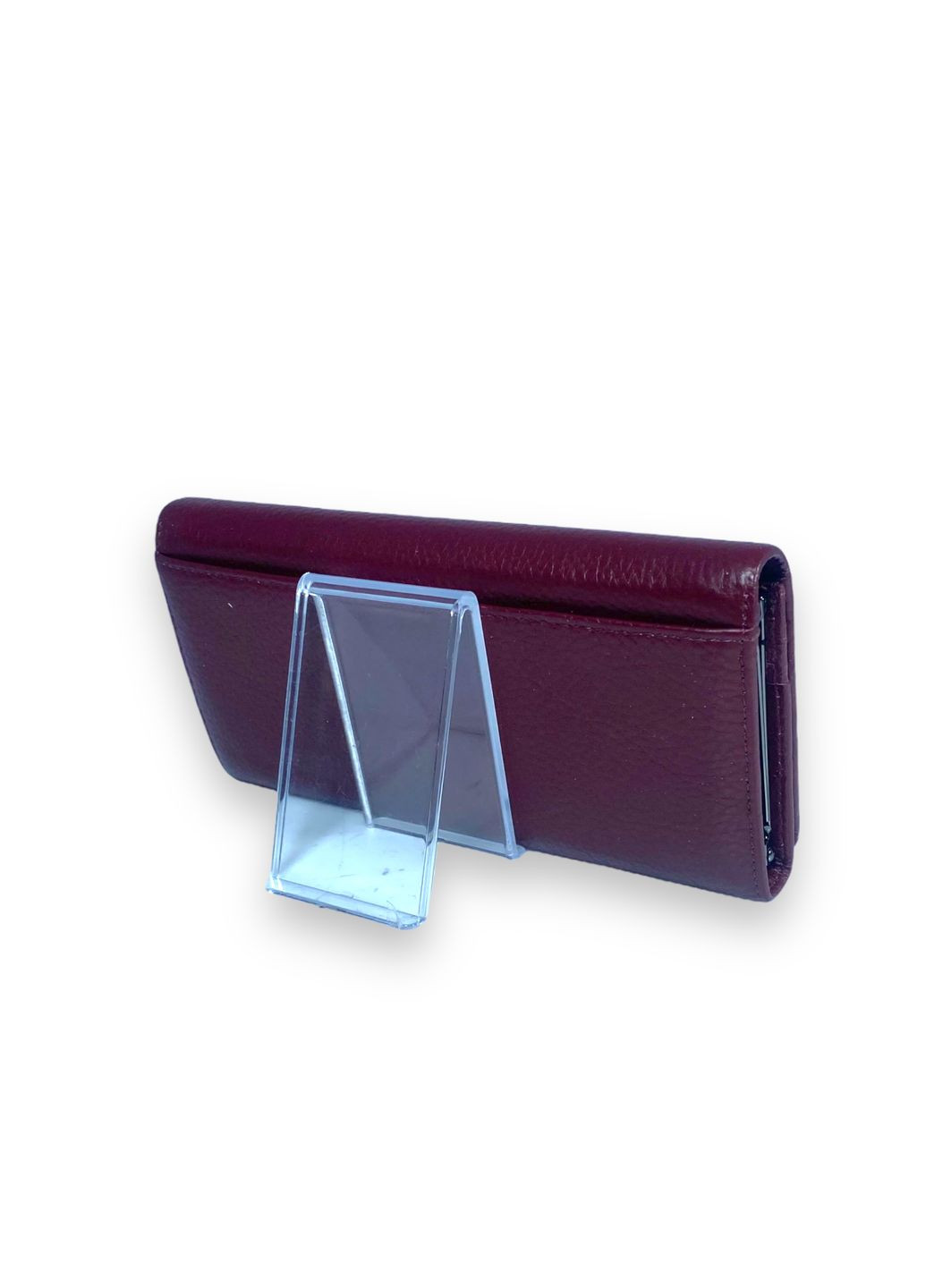 Жіночий гаманець шкіряний 3 відділення 8 осередків для карт розмір: 18.5*10*3 см бордовий Cardinal (266911700)