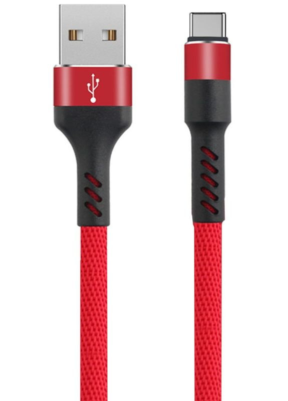 Кабель MXUC01 Cable USB - USB-C 1.0m 2A Red Maxlife (301578623)