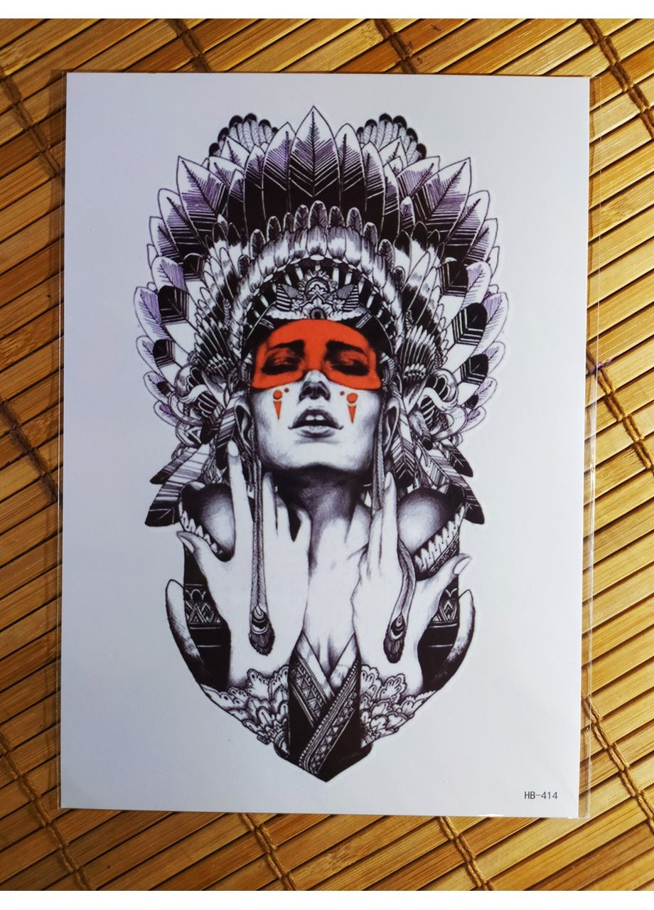 Временное тату Индианка HB414 Tattoo (367623477)