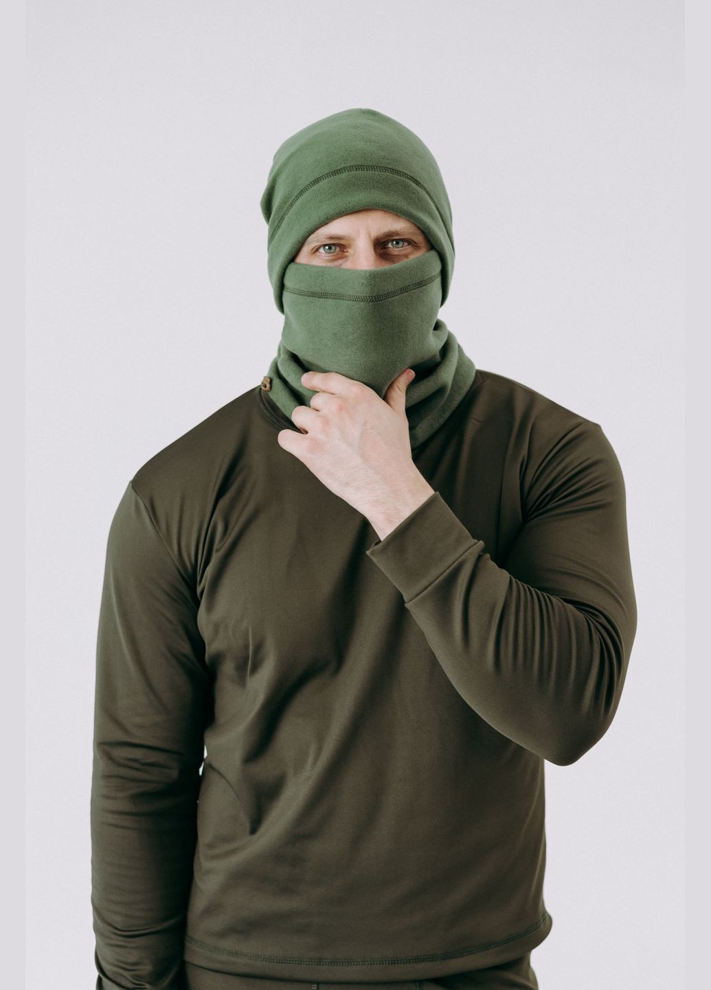 Шапка коламбія флісова чоловіча ЗСУ термошапка / шапка універсальна 9680 Хакі 73413 Columbia (306518903)