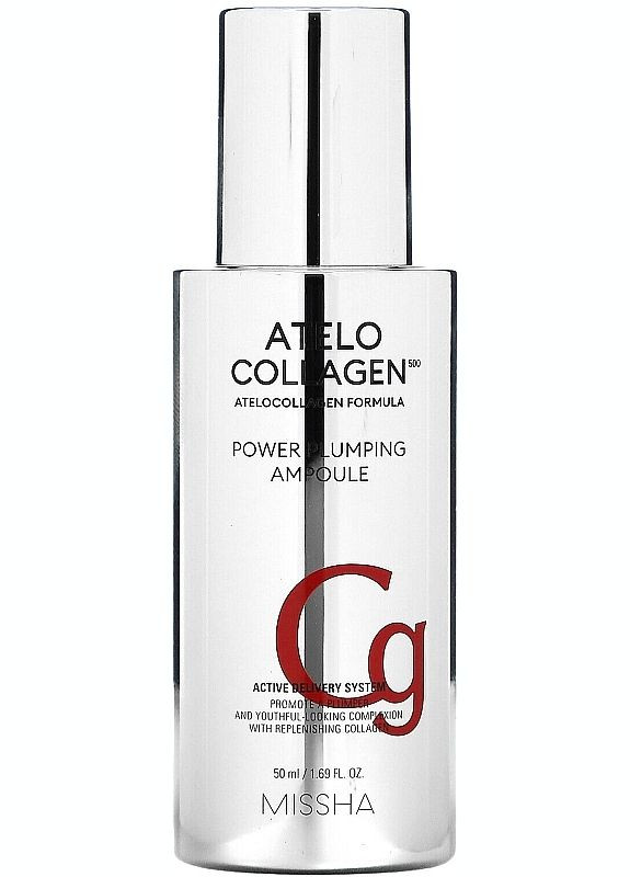 MISSHA Сыворотка для лица с коллагеном Atelocollagen 500 Power Plumping Ampoule 50ml (2-1123058) — Крем, Южная Корея (369789236)