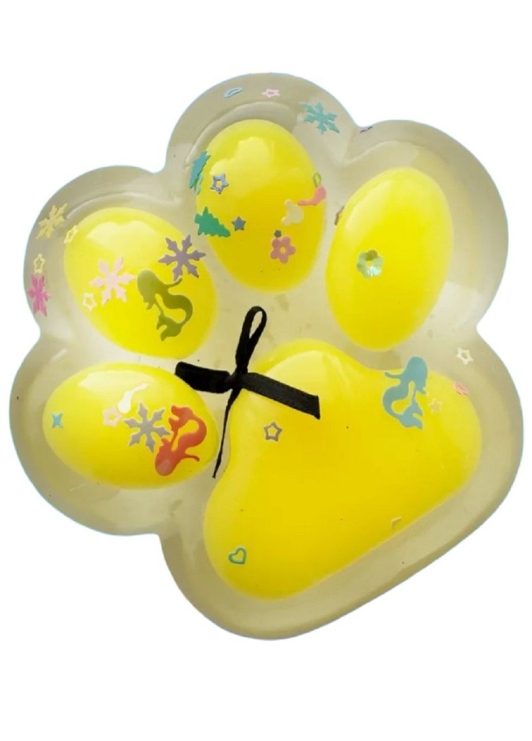 Игрушка-антистресс таба Сквиш Лапка котика Желтая XXL VTech (314694029)