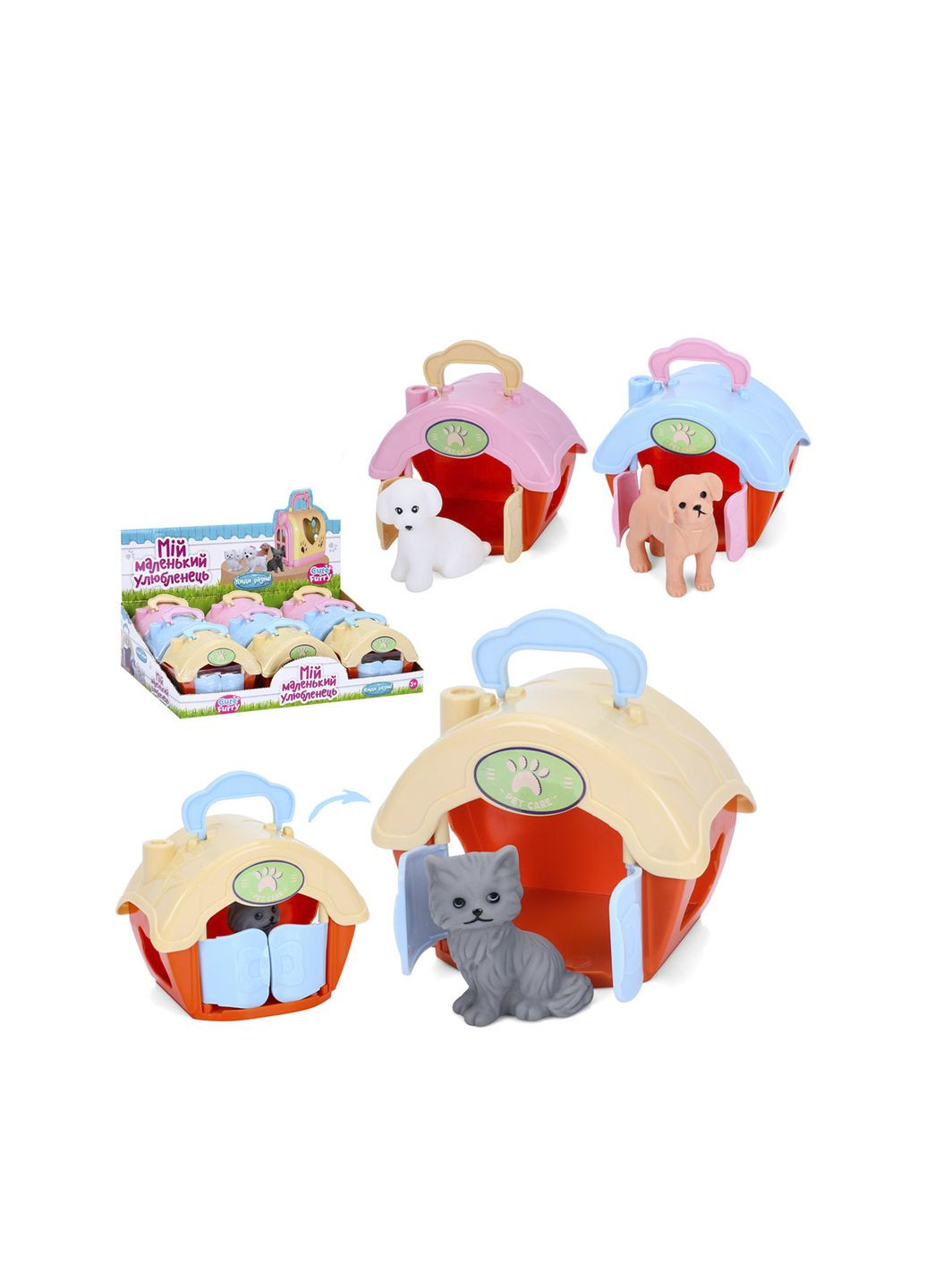 Тваринка в переносці колір різнокольоровий ЦБ-00261299 Limo Toy (307362229)