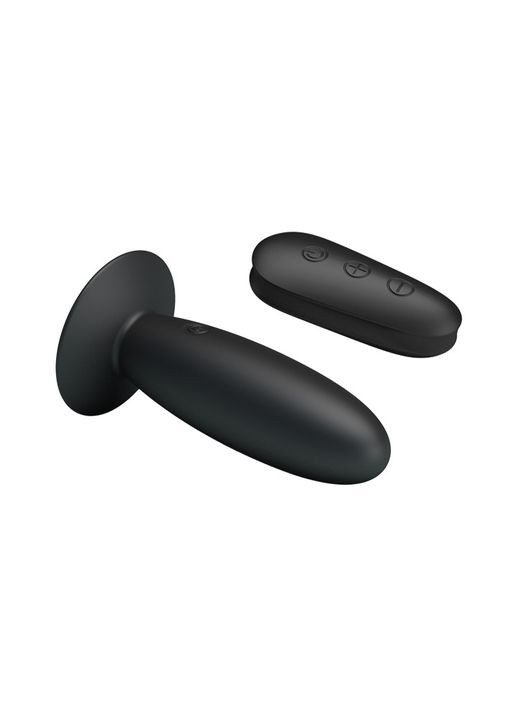 Силіконова Анальна Пробка з Потужним Вібратором 11 см з Пультом Управління та USB зарядкою LyBaile (317748008)