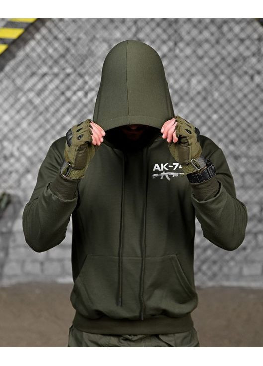 Тактическое мужское худи АК-74 олива No Brand (361151594)