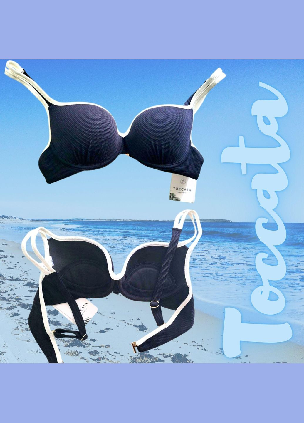 Черный раздельный купальник черный dolores psg-020 Toccata