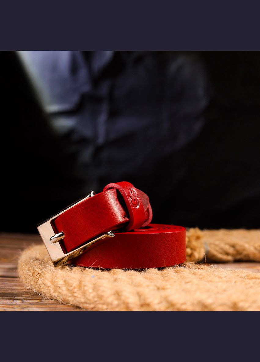 Привабливий жіночий ремінь із натуральної шкіри 21445 Grande Pelle (337353396)