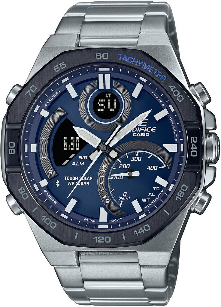 Часы EDIFICE Bluetooth ECB-950DB-2AEF кварцевые спортивные Casio (290011638)