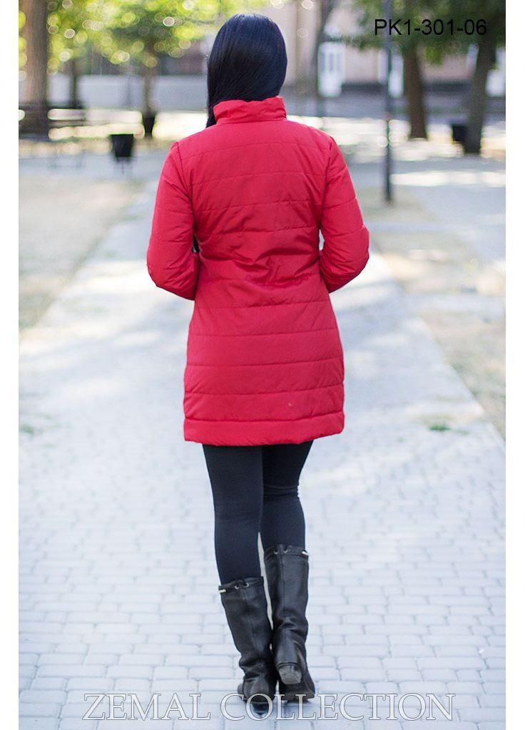 Алая демисезонная куртка Zemal