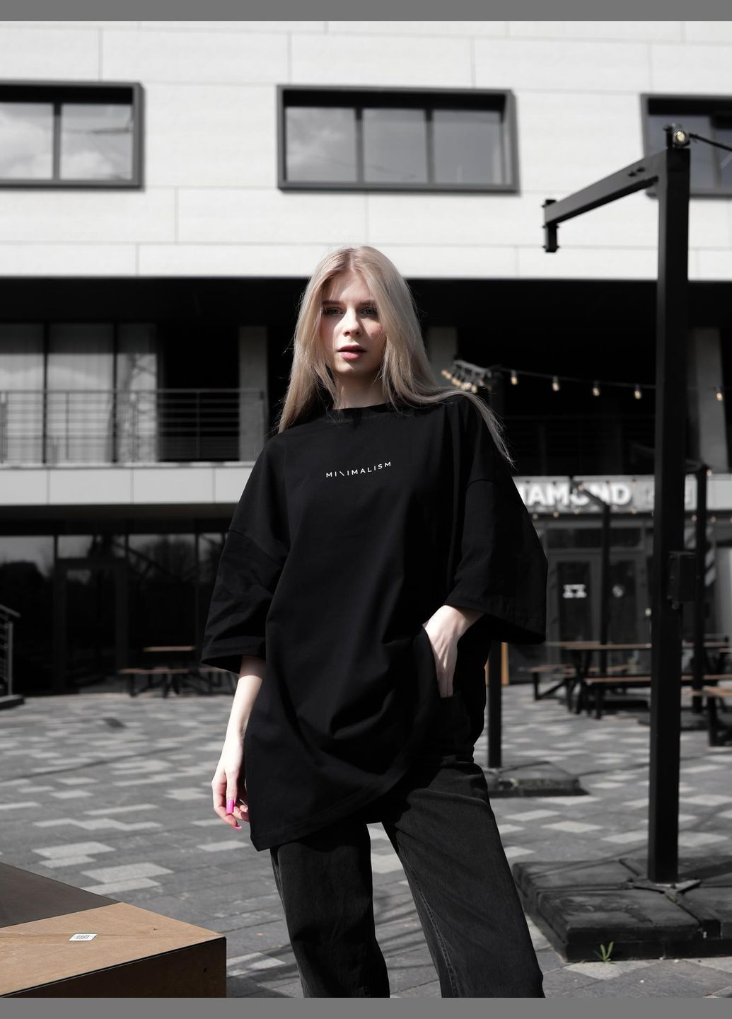 Стильная футболка с принтом No Brand - (330146986)