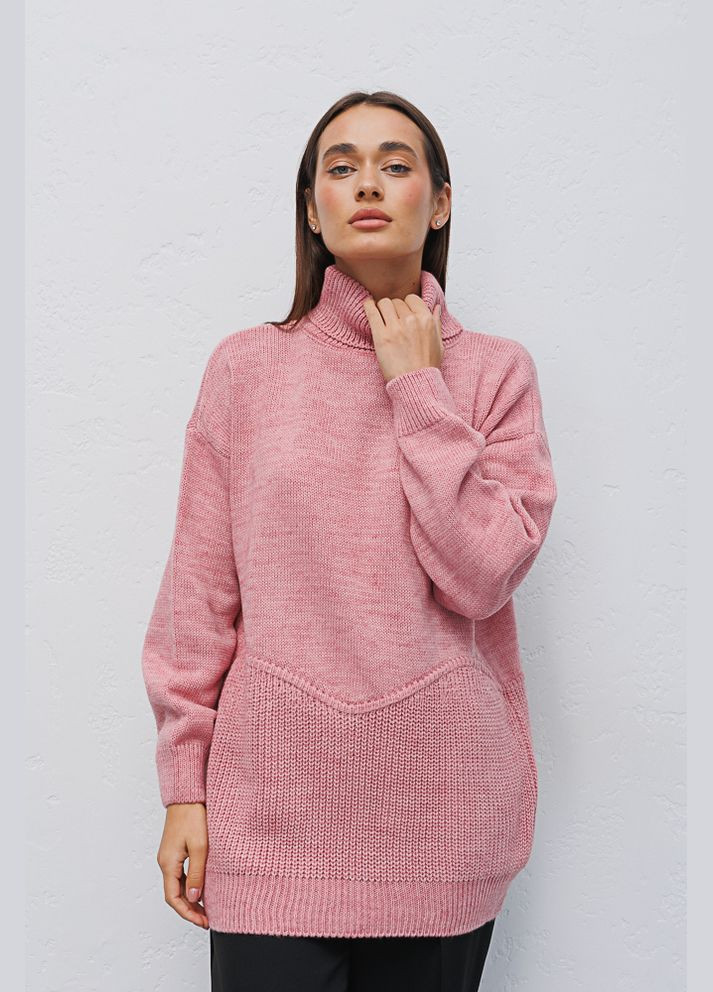 Персиковый демисезонный женский свитер Arjen