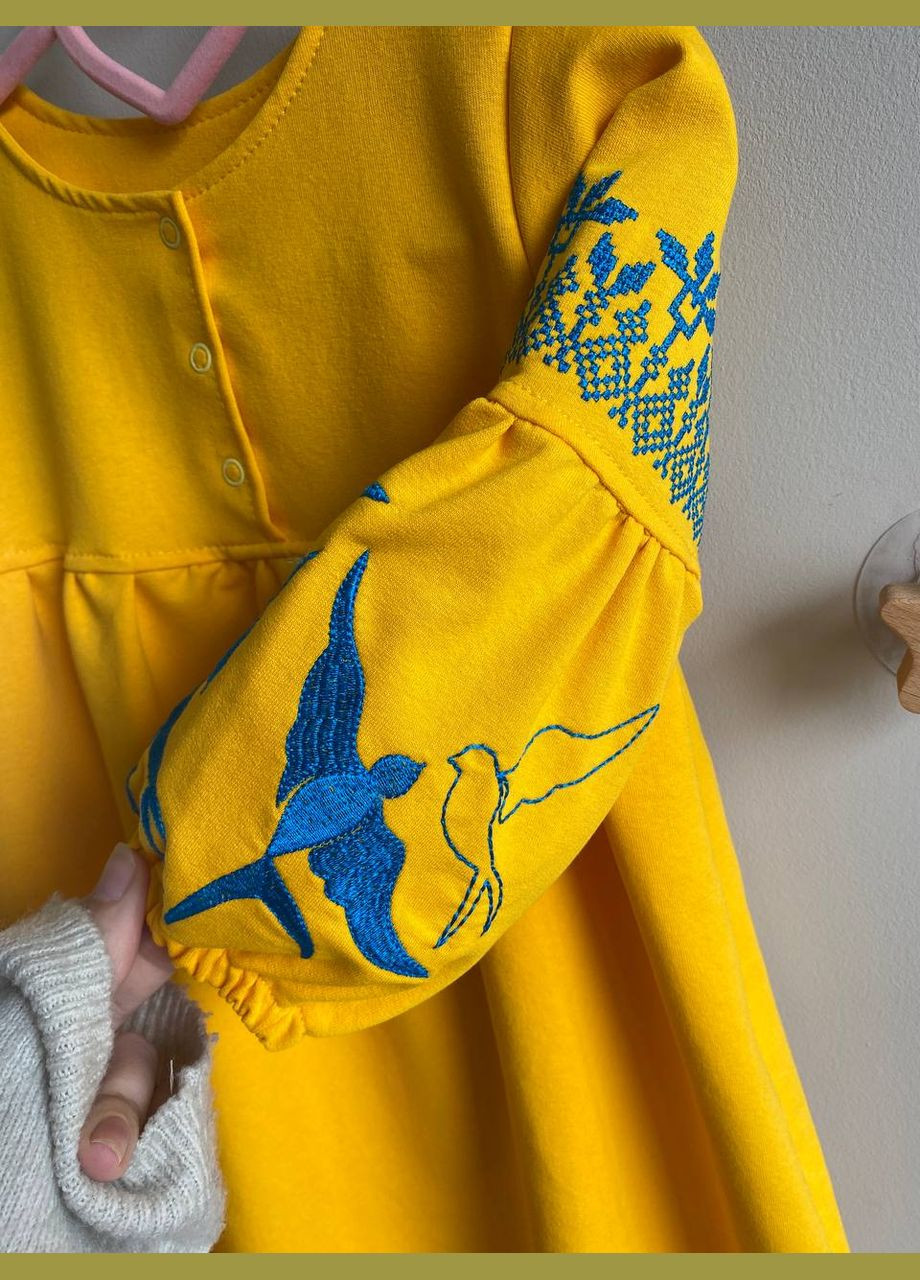 Жовта сукня дитяча з вишивкою "" No Brand (315337439)
