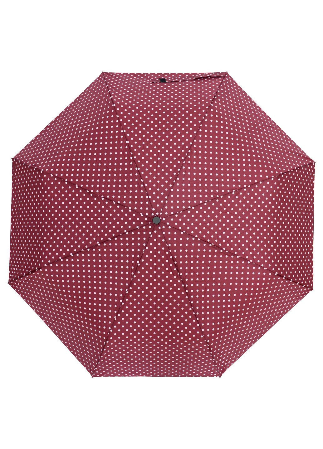 Бордова парасолька складна 3099-1-01 повний автомат бордовий з білим Parachase середня система антивітер (336184179)