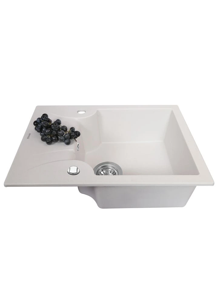 Мийка кухонна гранітна FELICITA PGF 134-60 WHITE PERFELLI (382792003)