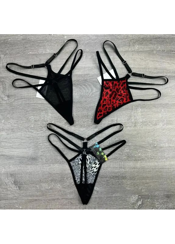 Сексуальні стрінги з подвійними лямками та відкритим доступом – регульовані No Brand (362476172)