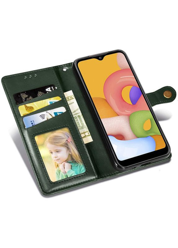 Шкіряний чохол-книжка Gallant (PU) для Samsung Galaxy A06 Green Getman (351362296)