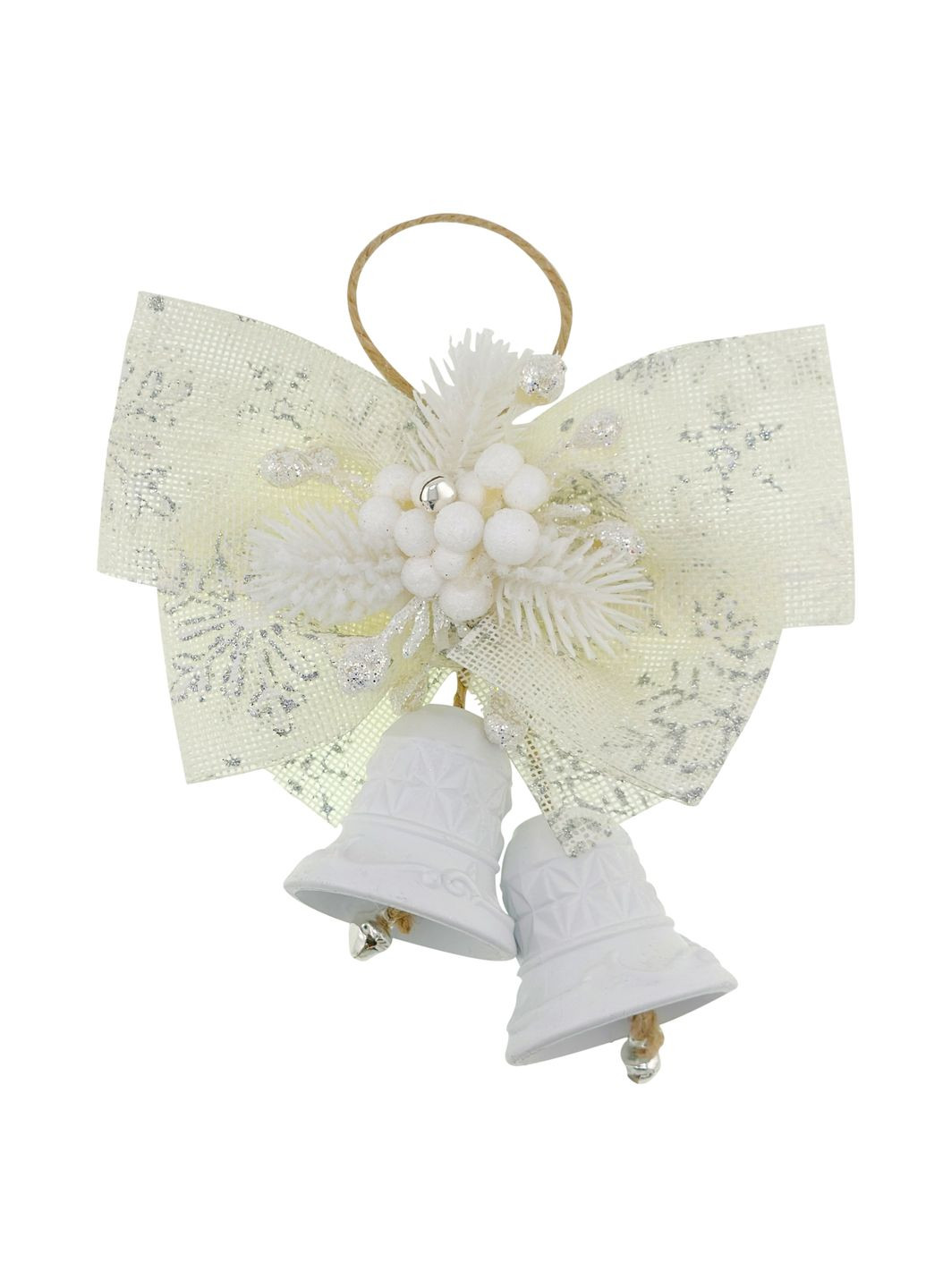 Прикраса новорічна Дзвіночки з декором №1 15х15 см MIS LT (365627735)